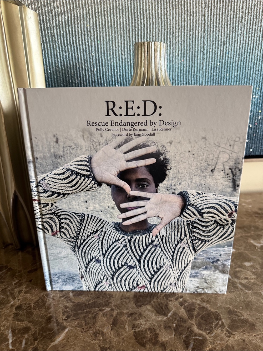 Red R:E:D: Coffee Table Book — Black, White, Cream Cover